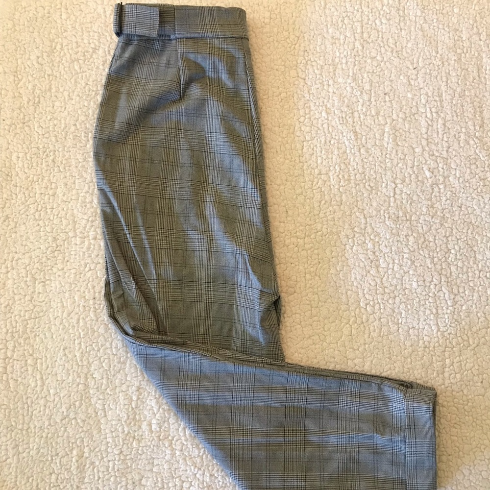 Pleated & Plaid H&M Trousers